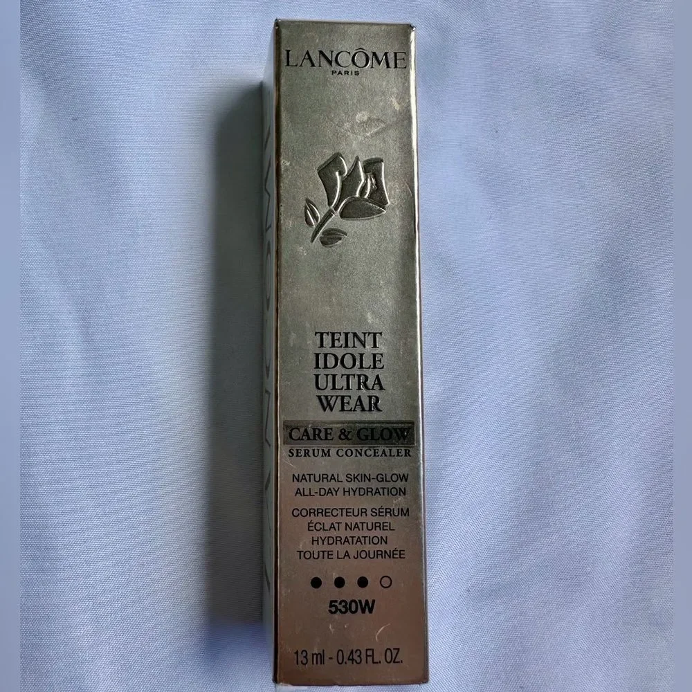 530W Lancôme Teint Idole Ultra Wear Care & Glow Serum Concealer 0.43 oz New Box